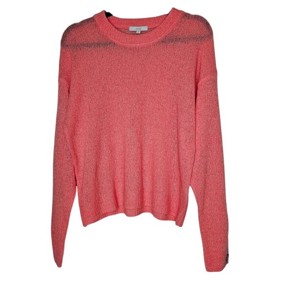Joie M Sweater Pink Namio Wool Blend Loose Knit Button Office Career Cozy Soft - Picture 1 of 5